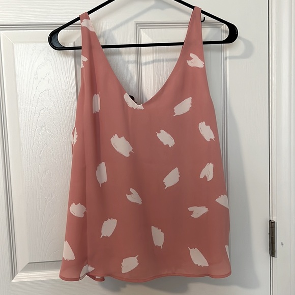 Loft Brushstroke V-Neck Tank - Picture 2 of 6